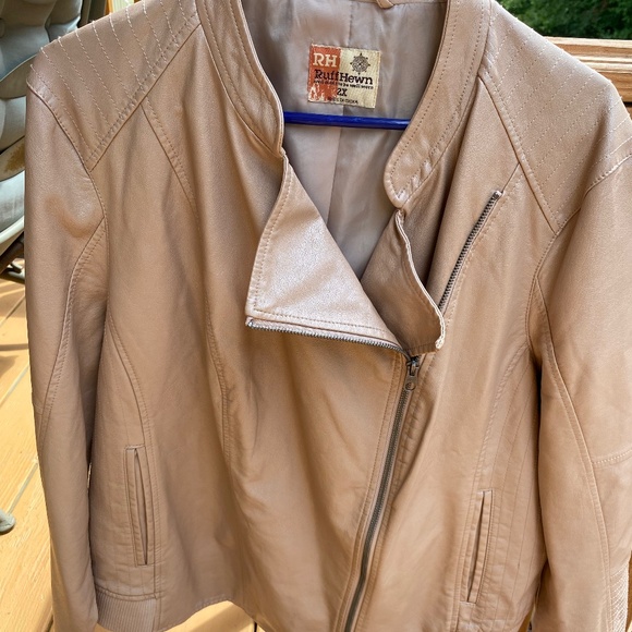 Faux leather pink coat - Picture 1 of 6